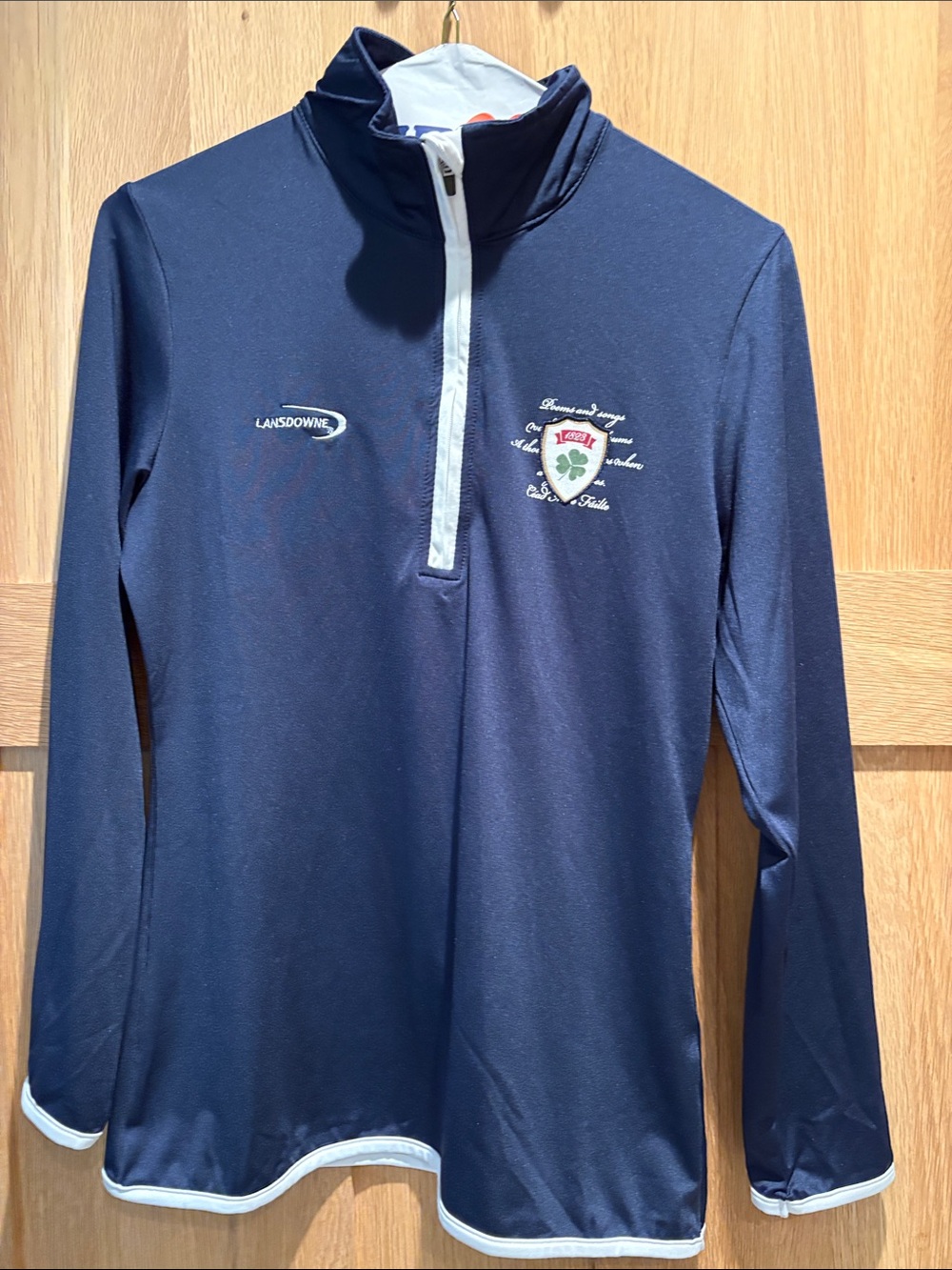 Lansdowne Navy Long-Sleeve woman’s Quarter-Zip Top